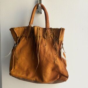 Kurt Stinson Handmade Rawhide Leather Tote – Western Fringe Boho